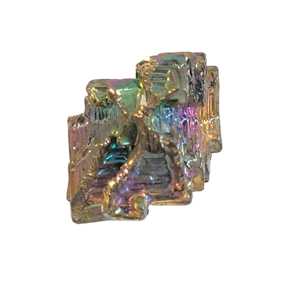 Square Bismuth Crystal DIY Homemade Jewlrey Pendant Sized Necklace Piece - Picture 8 of 10